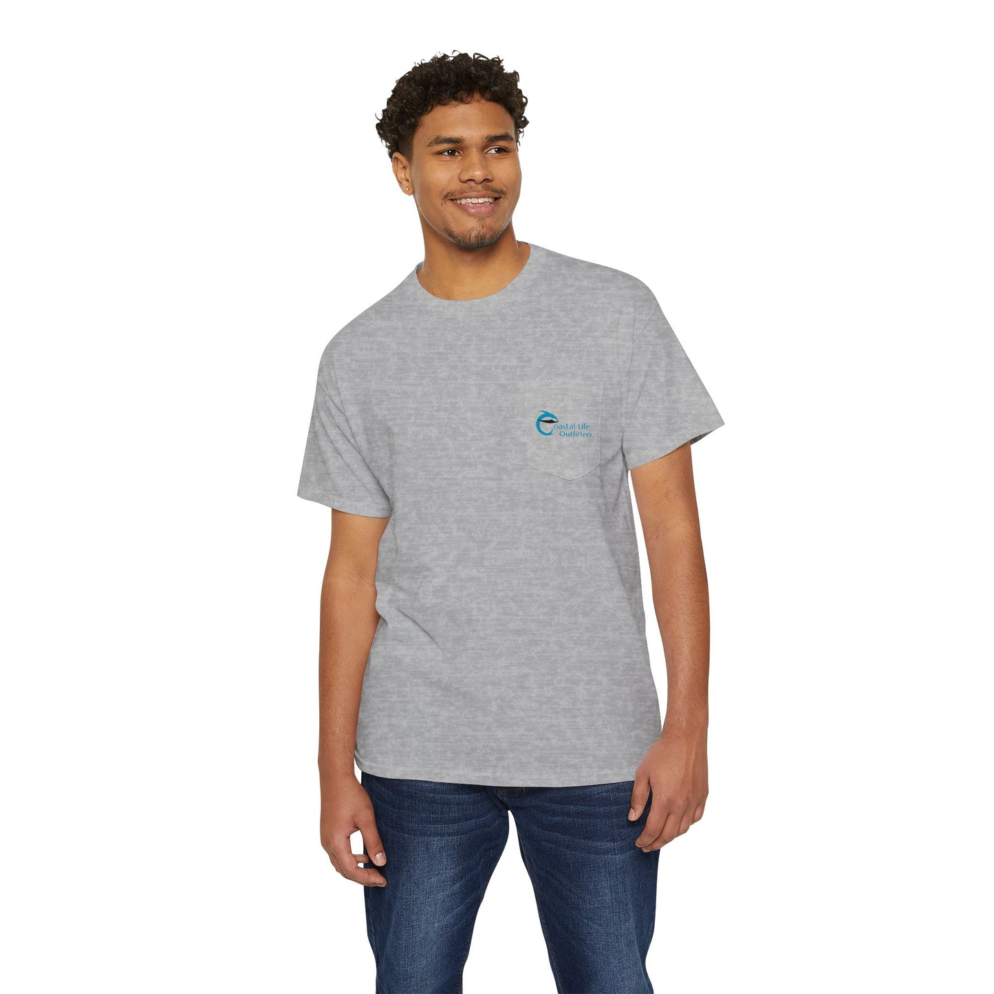 Mid Atlantic Surf Fishing Academy Pocket Tee, Unisex Cotton T-Shirt, Beachwear, Fishing Gift, Casual Style, Summer Vibes