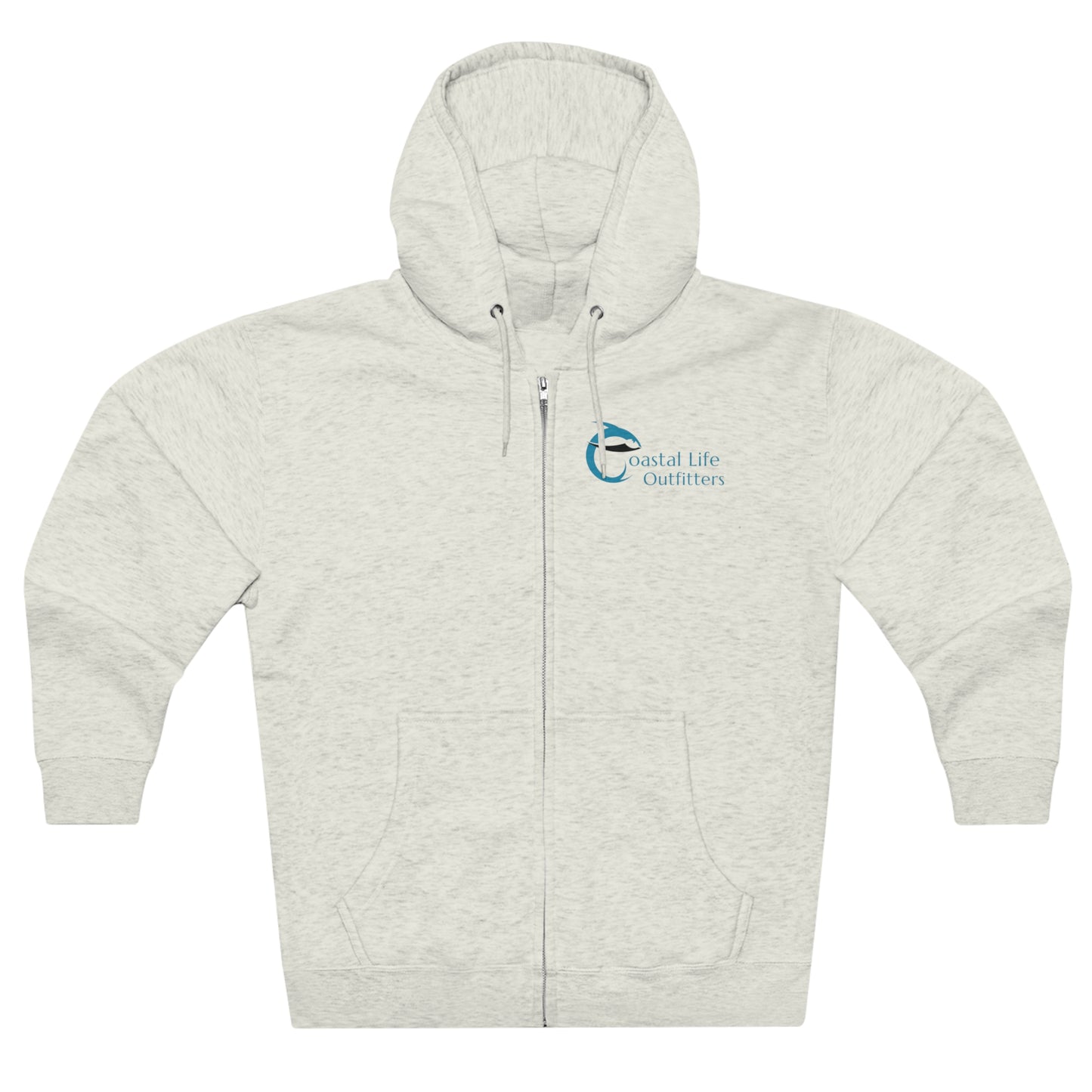 Coastal Life Outfitters Surf Fishing Unisex Premium Full Zip Hoodie