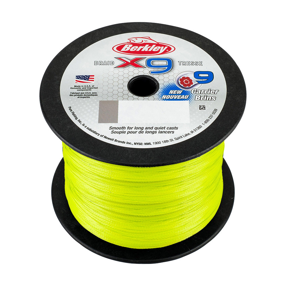 Berkley x9 Flame Green Braid - 50lb - 2188 yds - X9BBK50-GG [1486877]