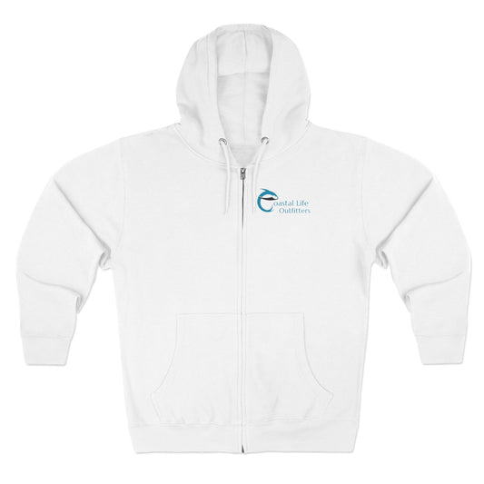 Coastal Life Outfitters Surf Fishing Unisex Premium Full Zip Hoodie
