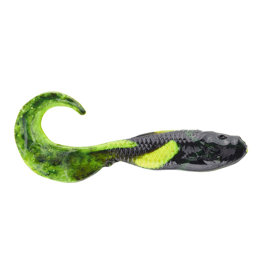 Berkley Gulp! Saltwater Swimming Mullet - 4" - Black Chartreuse Fuze [1521183]