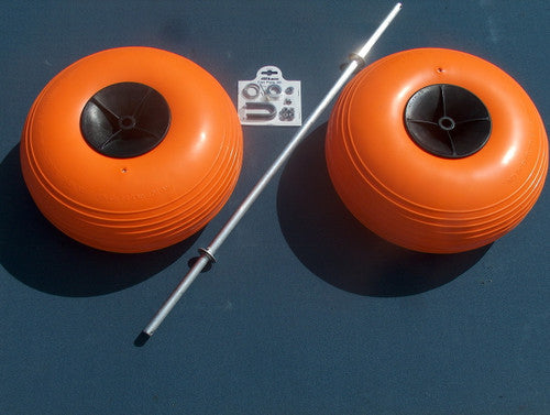 Angler's Fish-N-Mate Poly Wheels Kit (Orange Balloon 7"x15")   item #334